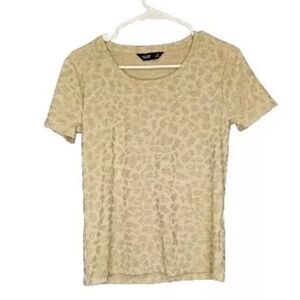 Simply Vera Vera Wang Shirt Top Tan Size XS